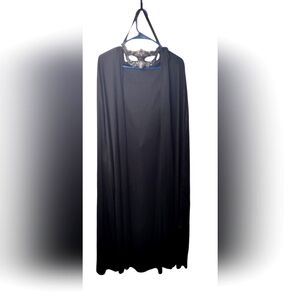 Black cape and sliver mask